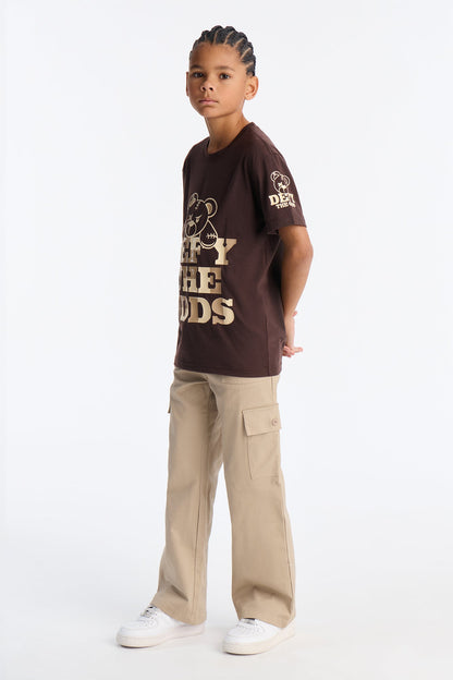 Mini Defy The Odds Short Sleeve Tee - Brown