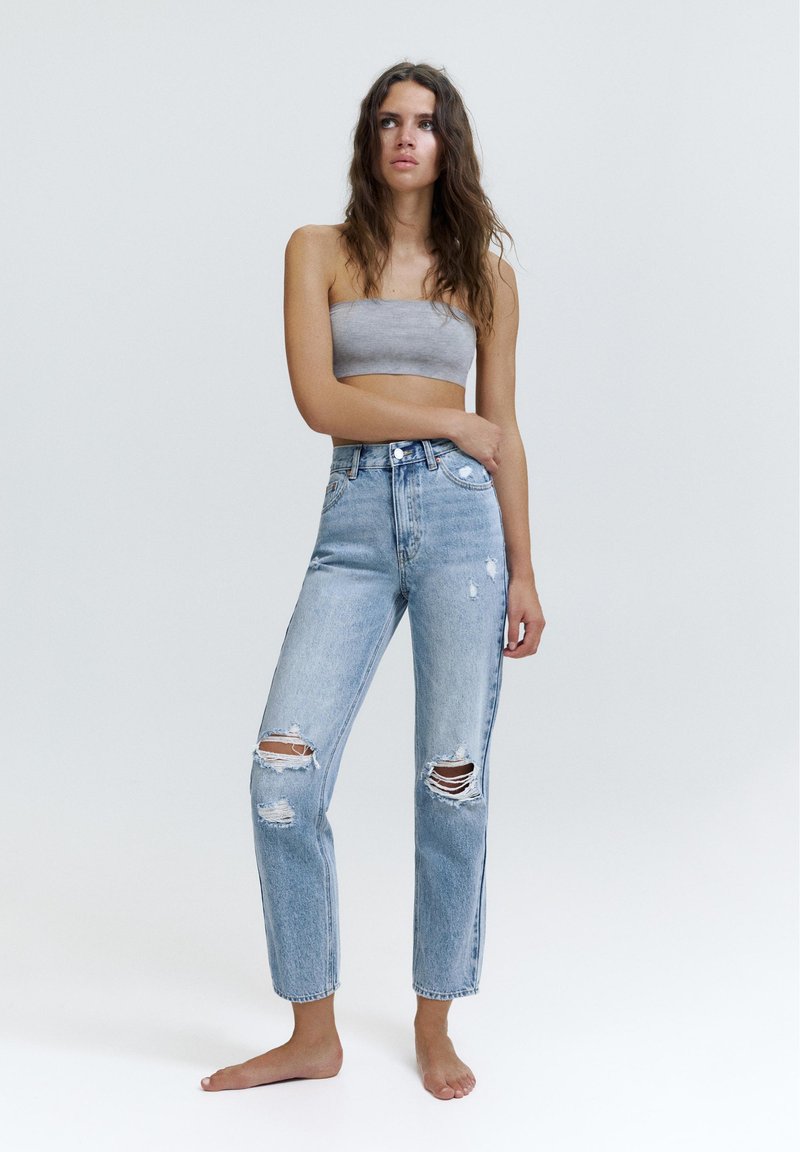 RIPPED - Mom Jeans - dark blue