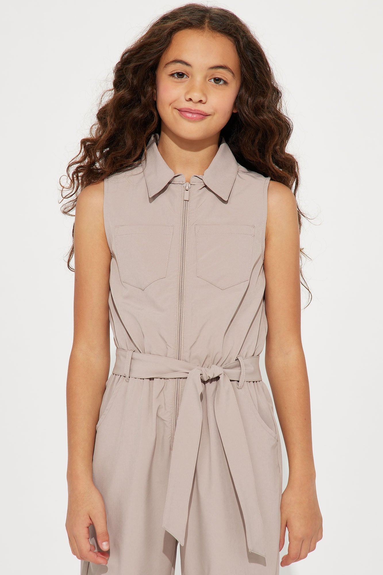 Mini Lean On Me Jumpsuit - Taupe