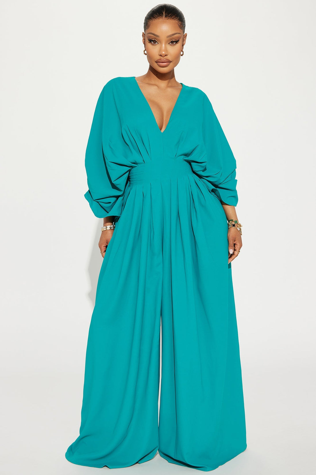 Shout It Out Jumpsuit - Teal
