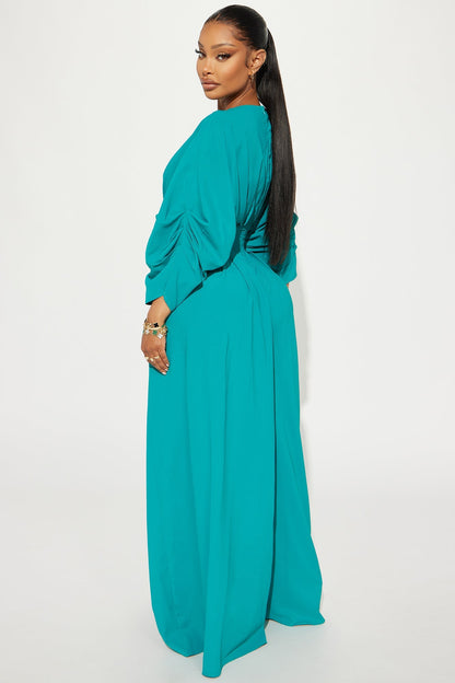 Shout It Out Jumpsuit - Teal