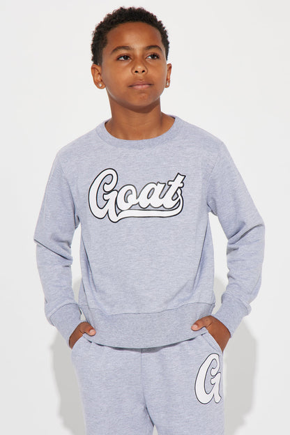 Mini Imma Goat Pant Set - Heather Grey