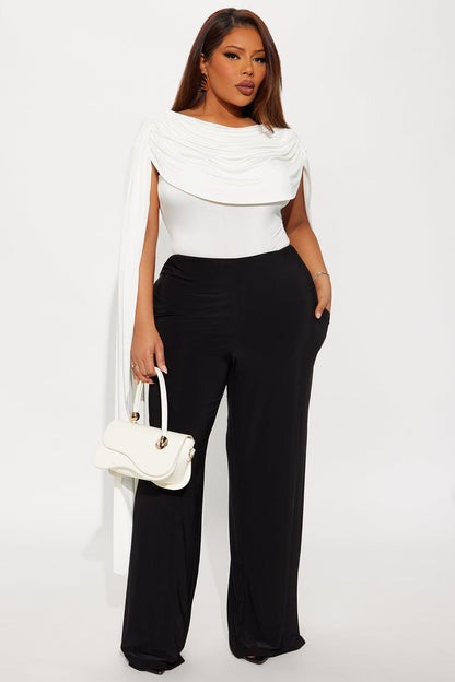 Kyandra Low Rise Wide Leg Pant 33 - Black