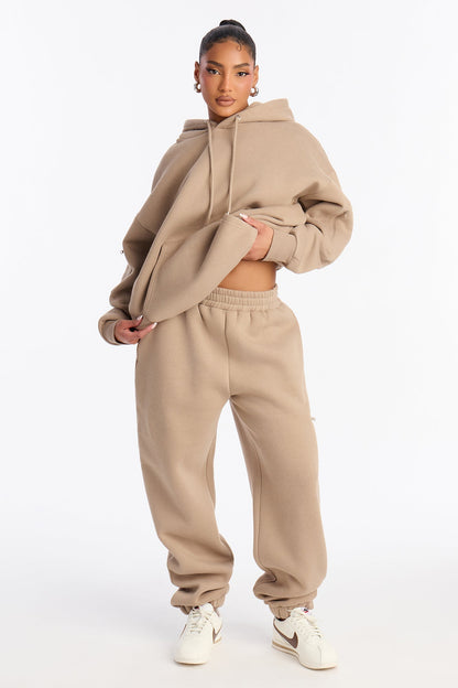 In Flight Fleece Jogger - Taupe