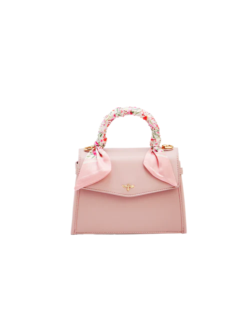 Pink Structured Tote Bag Small