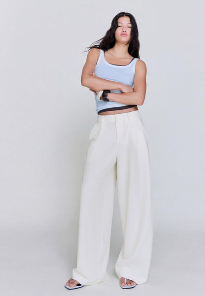 Trousers - beige