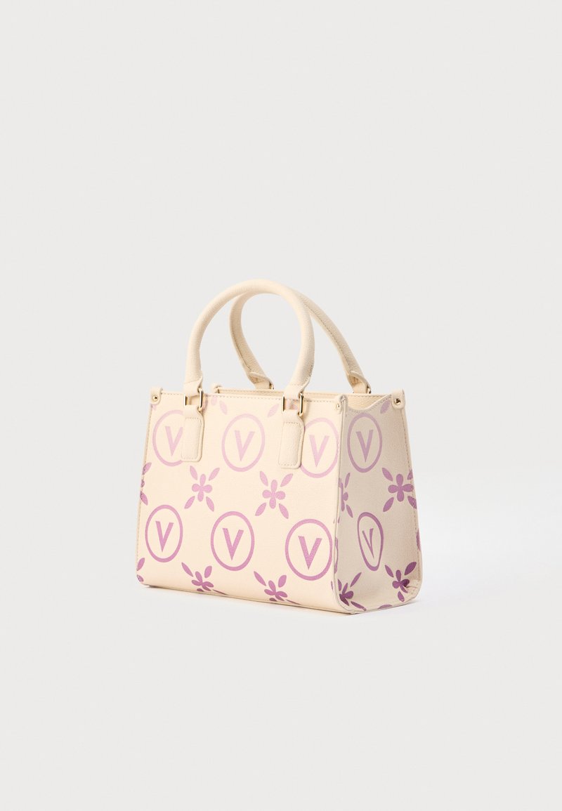 Valentino Bags SAMBA RE PRINT - Handbag - ecru/pink