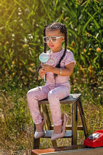 Mini Chelsea Legging Set - Pink