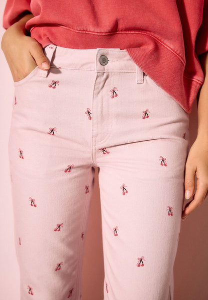 REGULAR FIT - Straight leg jeans - pink cherry