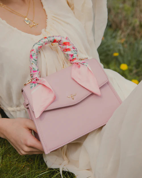 Pink Structured Tote Bag Small